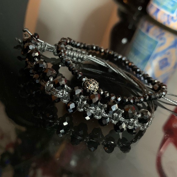 2 shiny black beads bracelets🖤💎 - Picture 4 of 6
